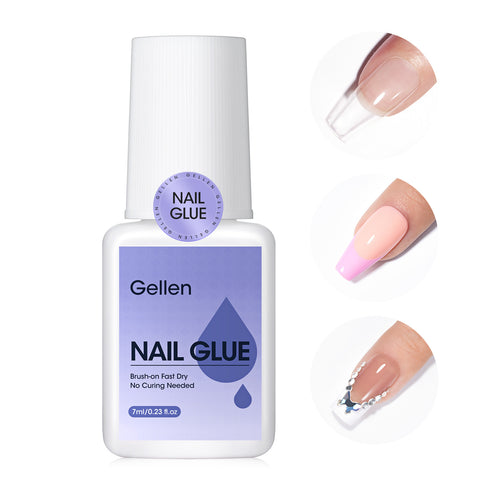 Brush On Nail Glue for Press On Nails 7ml