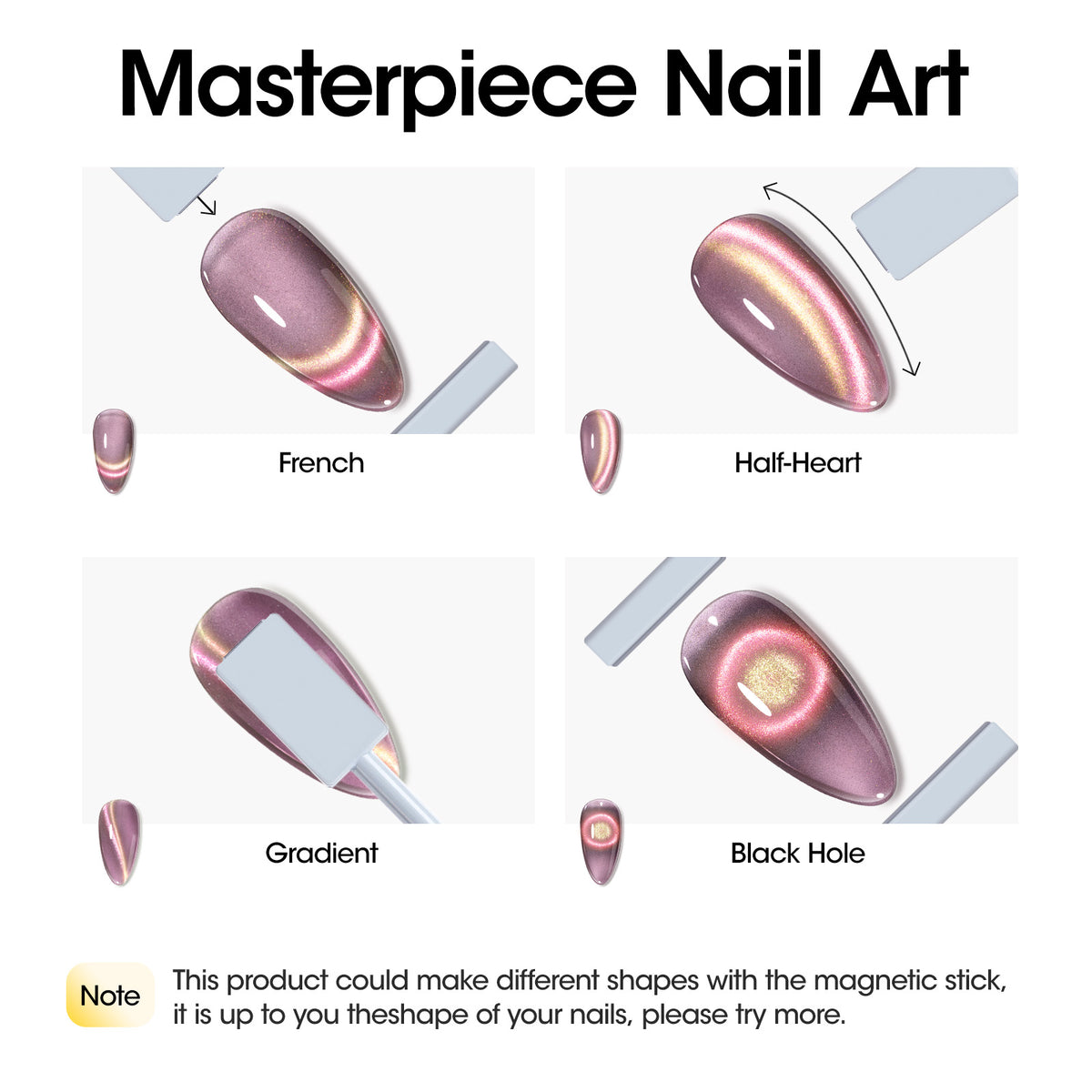 1015 Yellow Cat Eye Gel Nail Polish 18ml