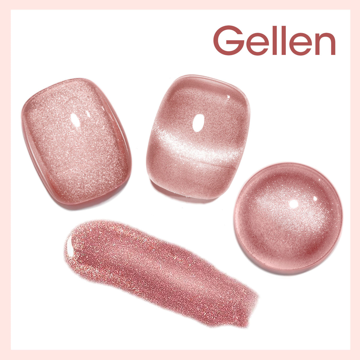 M176 Pink Cat Eye Gel Nail Polish 18ml