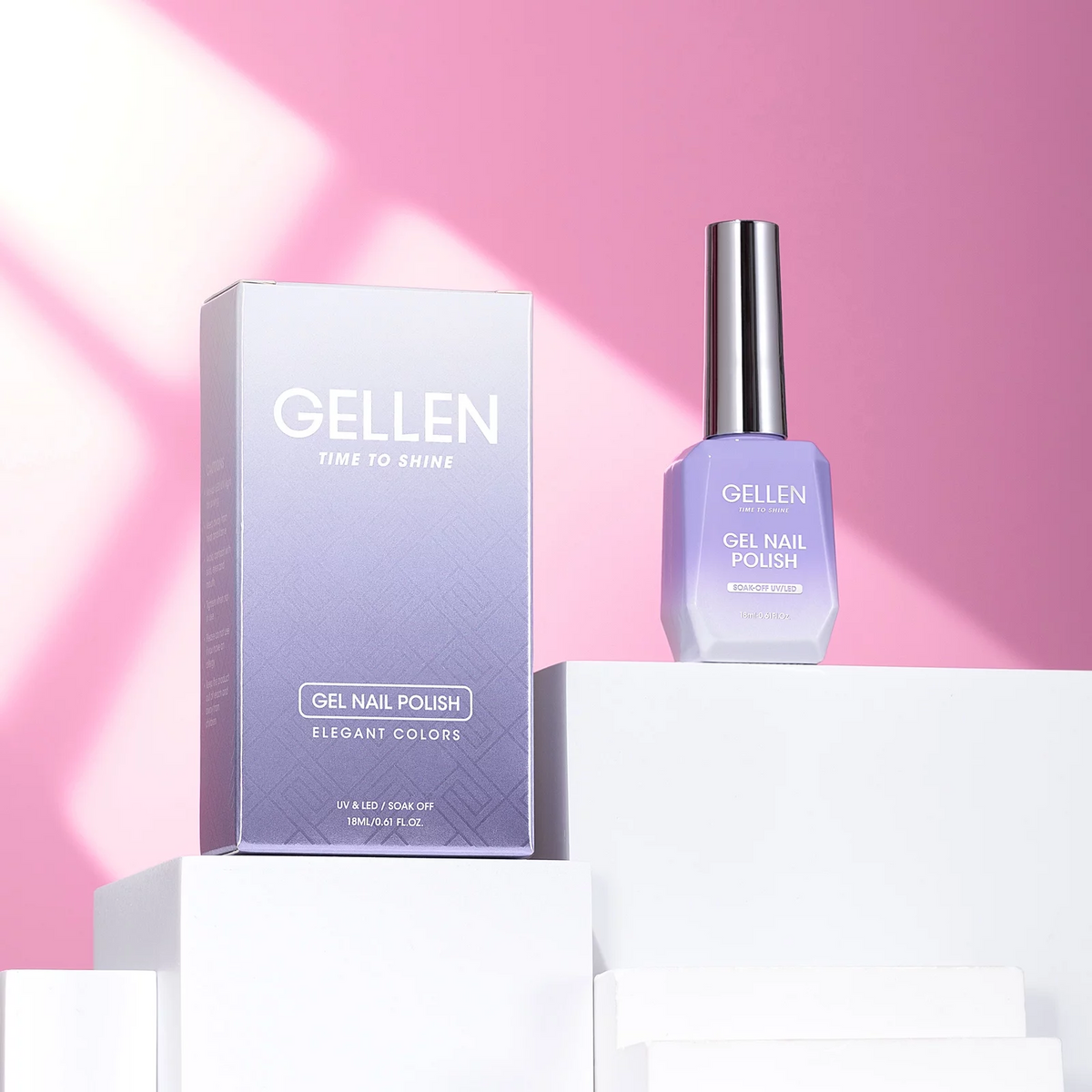 Gellen Gel Nail Polish - 18ml Light Baby Pink Soak Off UV LED Gel Polish for Stunning Nail Art and Manicures - Perfect Gifts for Women
