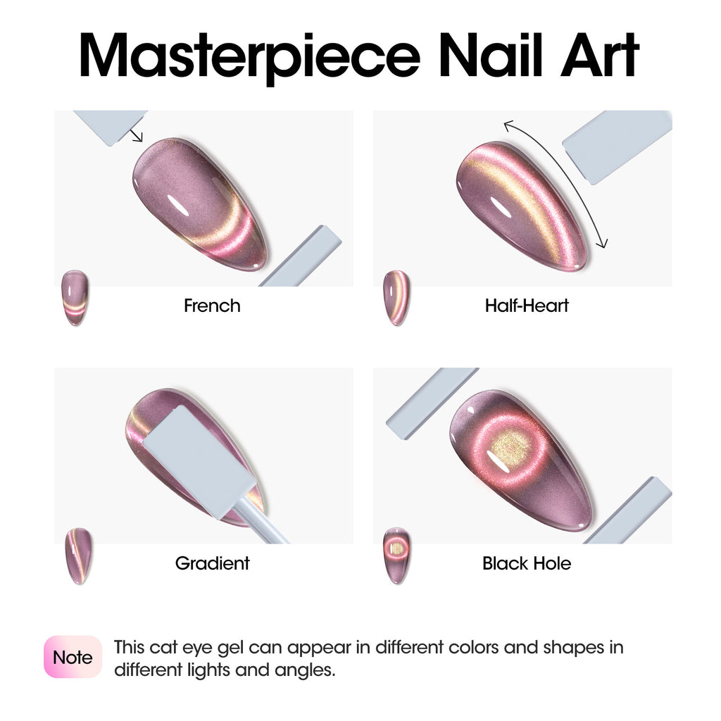 901 Pink Purple Cat Eye Gel Nail Polish 18ml