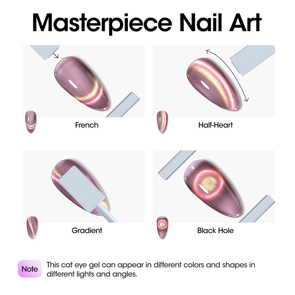 1016 Purple Cat Eye Gel Nail Polish 18ml