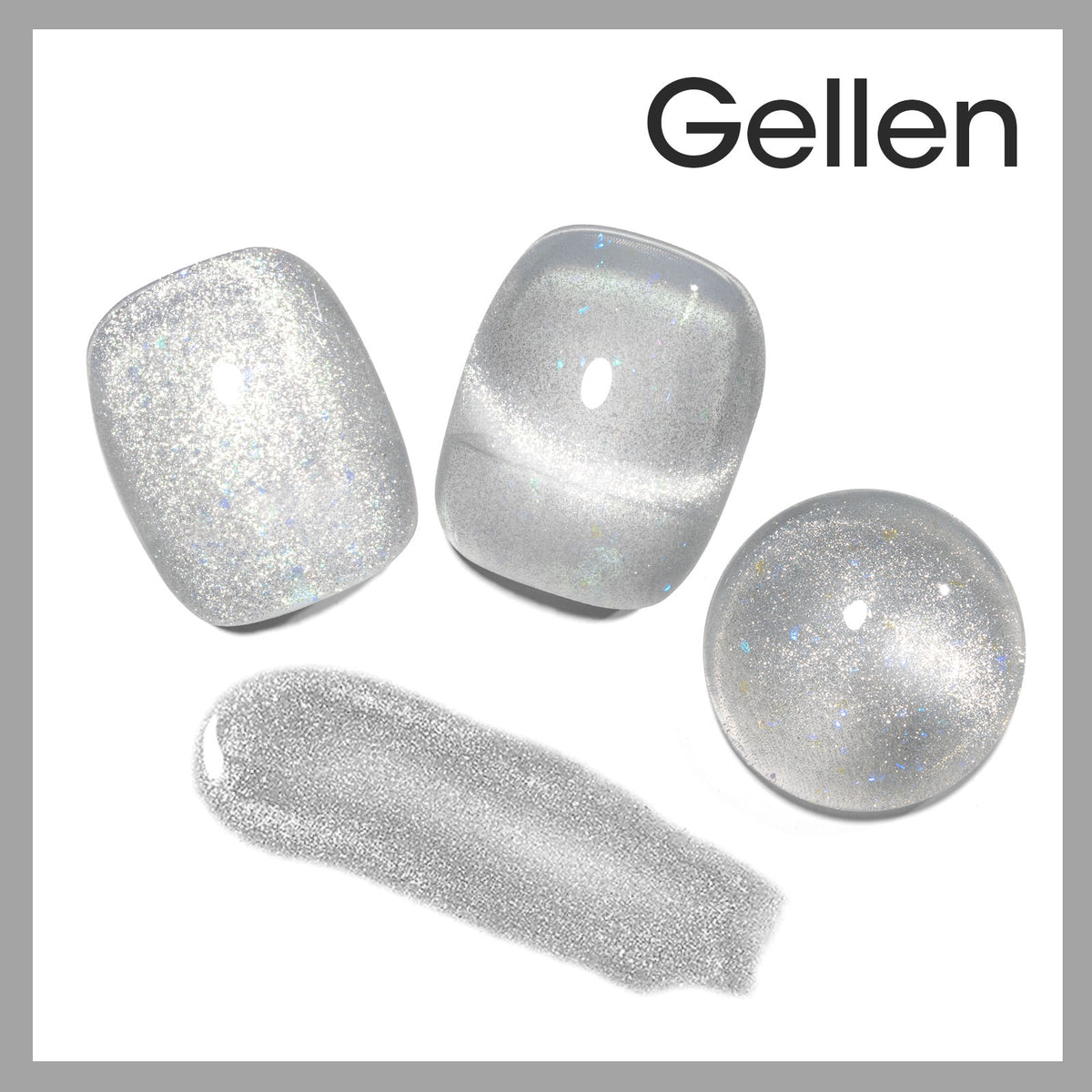 M122 Silver Cat Eye Gel Nail Polish 18ml