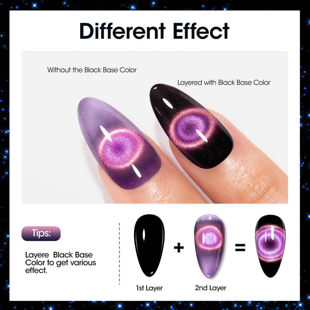 Colorful Fusion Reflective Cat Eye Magnetic Gel 6 colors 10ml