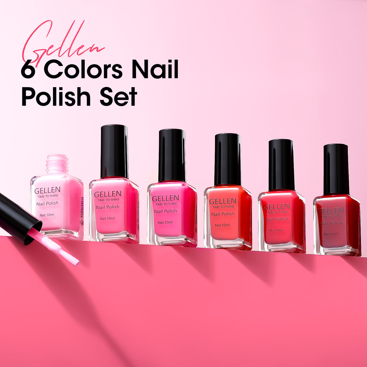 Love's Palette 6 Colors Nail Polish Set