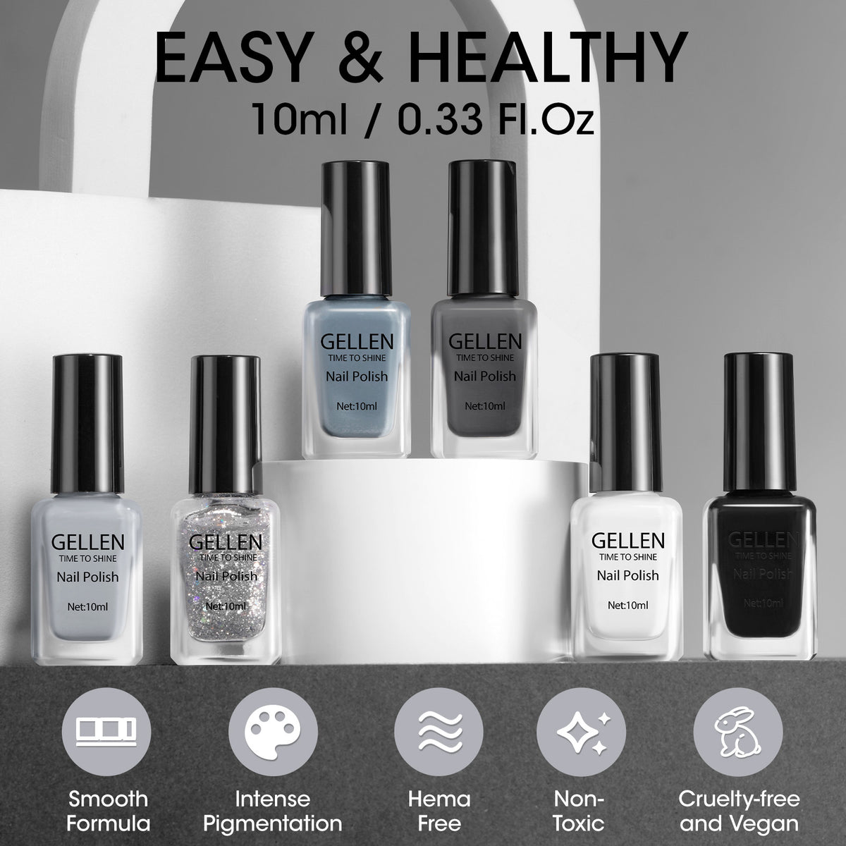 Frozen Echo 6 Colors Nail Polish Set 10ml