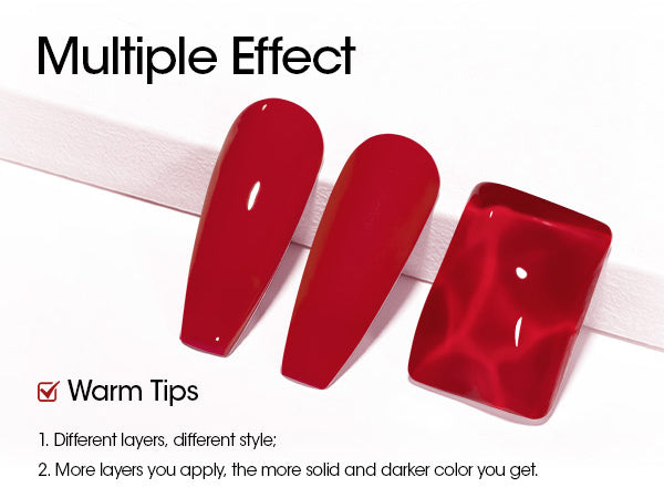 Red Gel Nail Polish 18ml