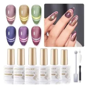 Colorful Fusion Reflective Cat Eye Magnetic Gel 6 colors 10ml