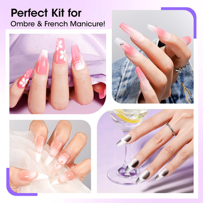 Gellen Cushion Ombre Gel Polish With Double-Head Silicone Pen