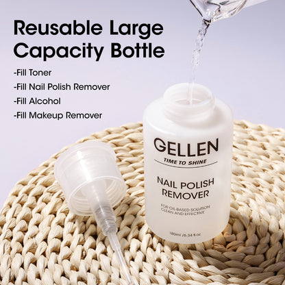 Gellen Nail Polish Remover with Pump, 180ml