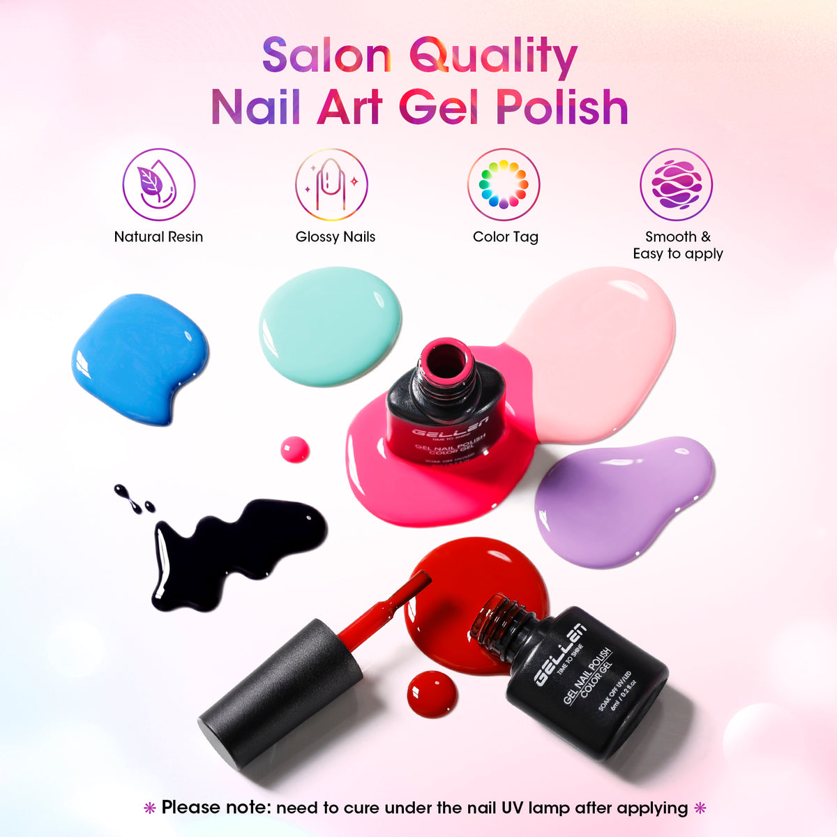 Gellen 32+5 Gel Nail Polish Kit, Classic Style Collection
