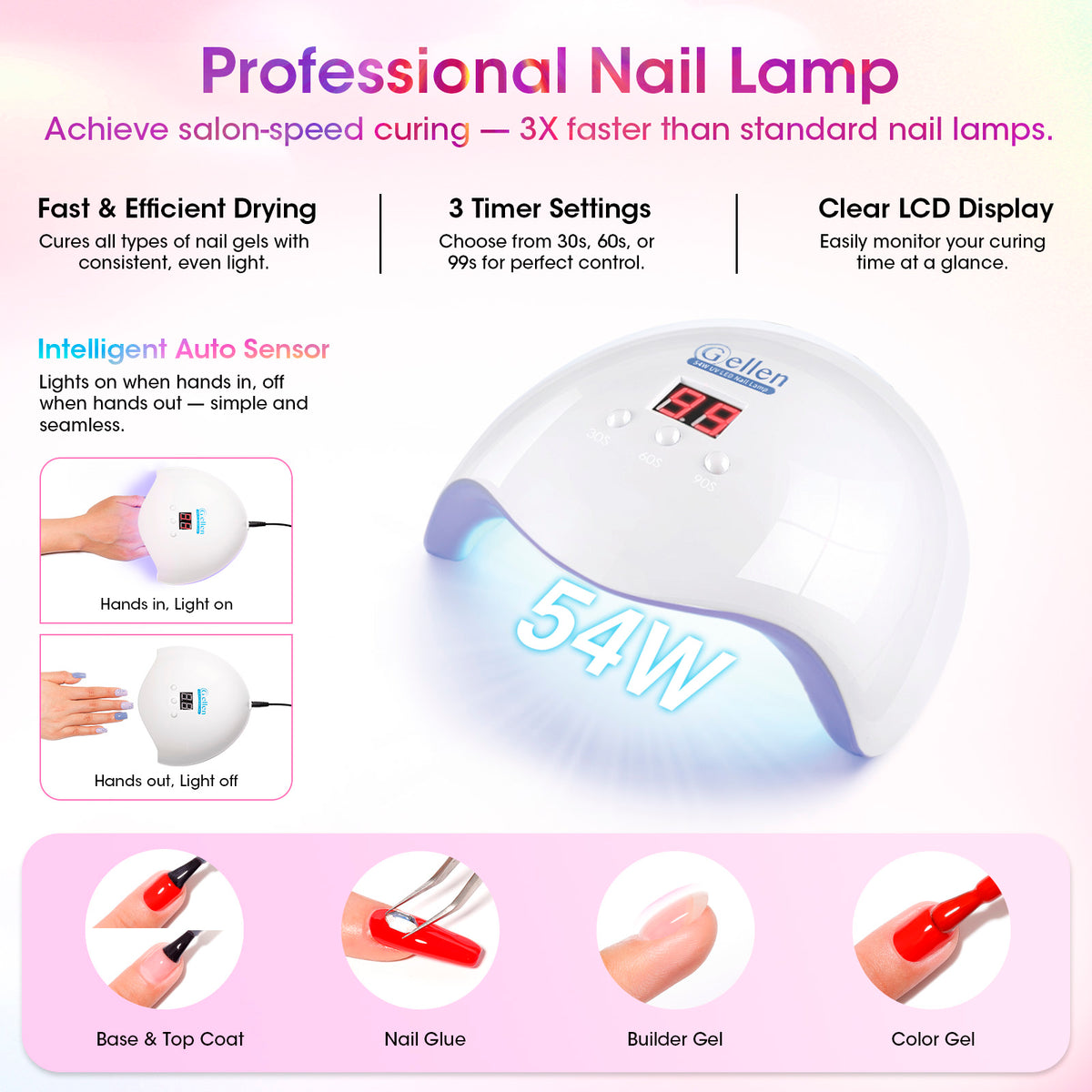 Gellen 32+5 Gel Nail Polish Kit, Classic Style Collection