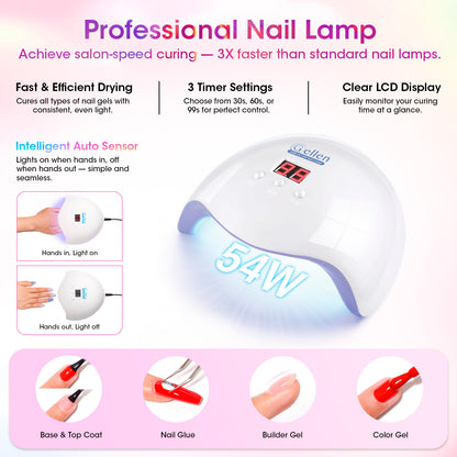 Gellen 32+5 Gel Nail Polish Kit, Classic Style Collection