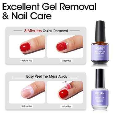 Gellen Gel Polish Remover Kit - 15ml
