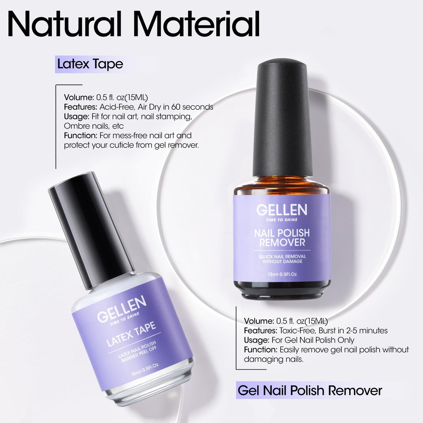 Gellen Gel Polish Remover Kit - 15ml