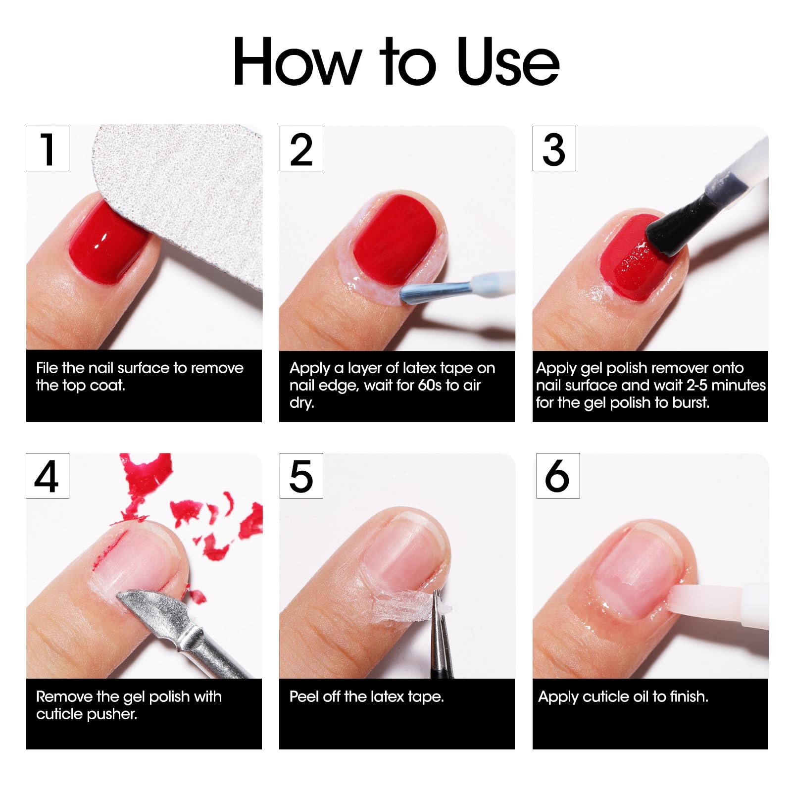 Gellen Gel Polish Remover Kit - 15ml (UK)