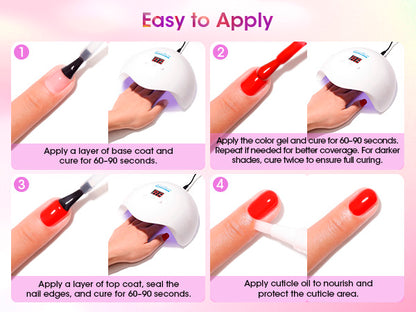 Gellen 32+5 Gel Nail Polish Kit, Classic Style Collection
