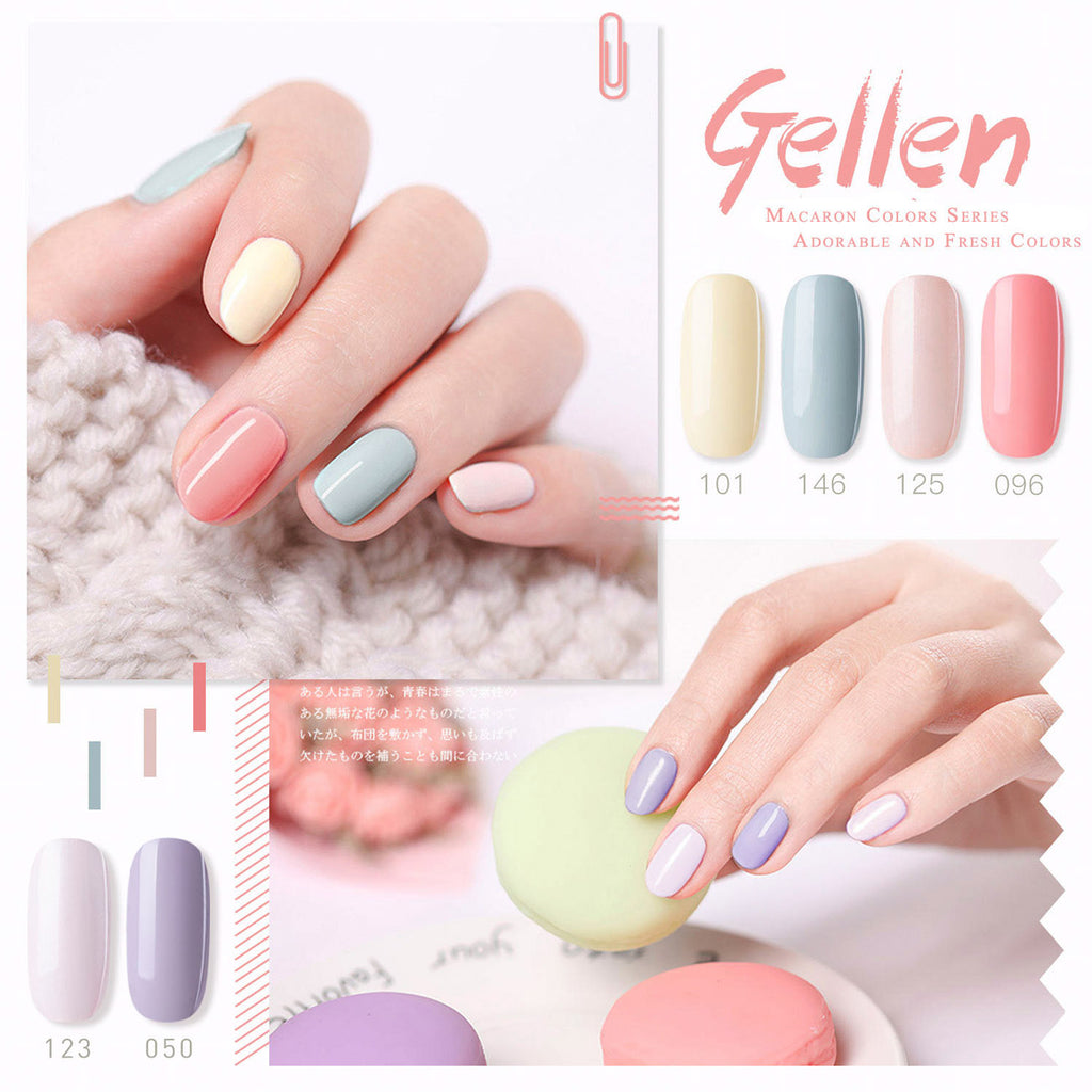 Vibrant Floral 6 Colors Gel Nail Polish Set 8ml