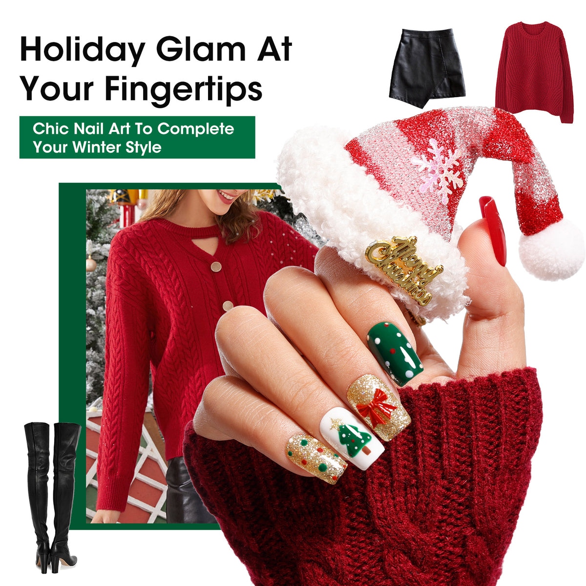 Gellen 20+4 Gel Nail Polish Set, Merry & Bright Collection