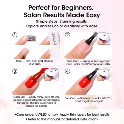 Gellen 20+4 Gel Nail Polish Set, Merry & Bright Collection
