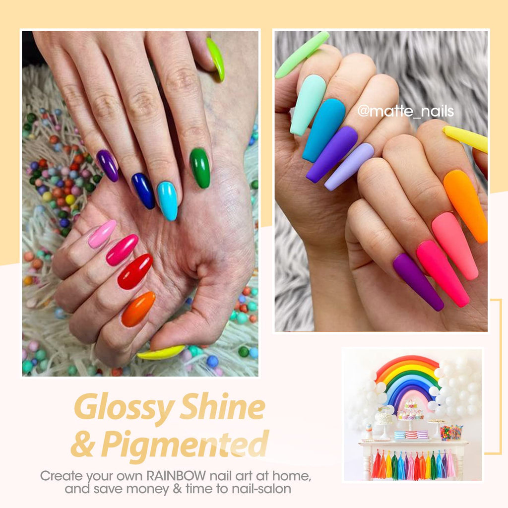 16 Colors Gel Polish Set with Base & Top Coat