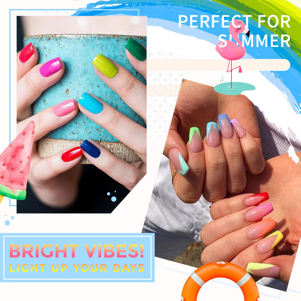 16 Colors Gel Polish Set with Base & Top Coat