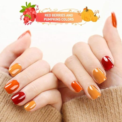 Tropical Sunrise 6 Colors Gel Nail Polish Set 8ml