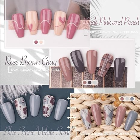 Moody Elegance 6 Colors Gel Nail Polish Set 8ml